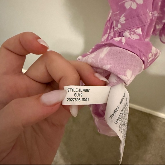 J. Crew Pink and White Floral Fawn Faux Wrap Dress - Picture 6 of 7